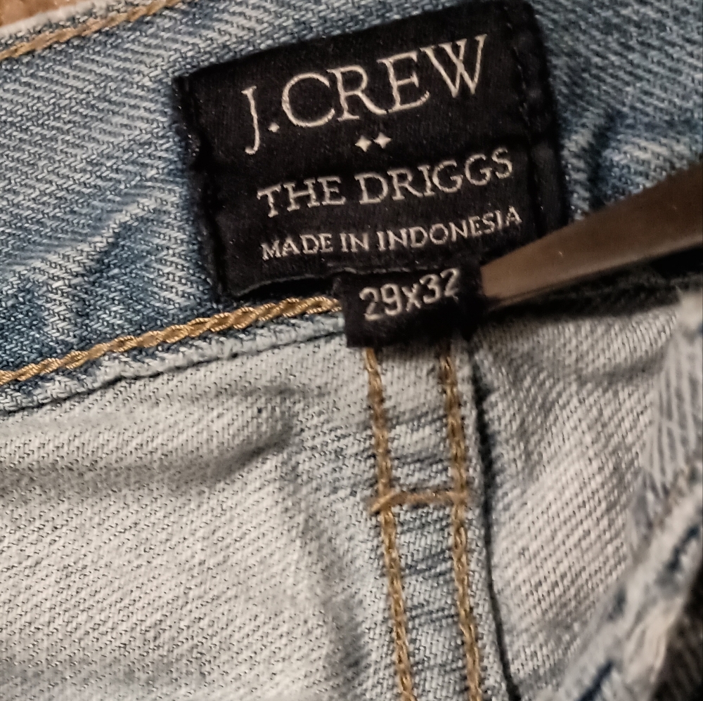 J Crew The Driggs Mens Distressed Jeans 29X32 Y2K Grunge Western Streetwear